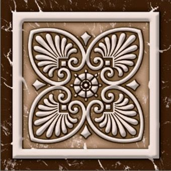 Декор напольный Карфаген 70x70 бежевый фото