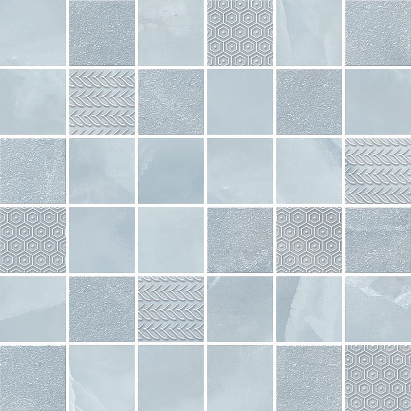 Мозаика Onice Blu Mosaic 300x300 голубая фото