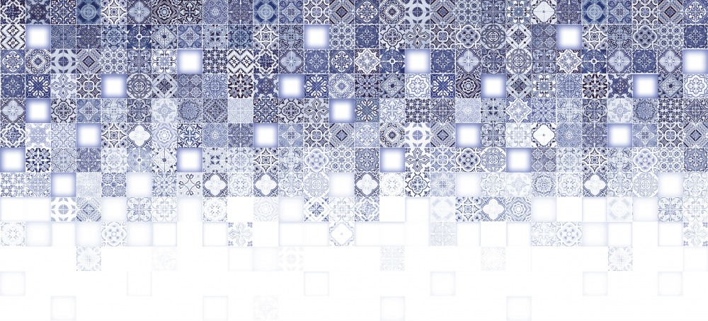 Плитка настенная Hammam 200x440 голубая HAG451 фото