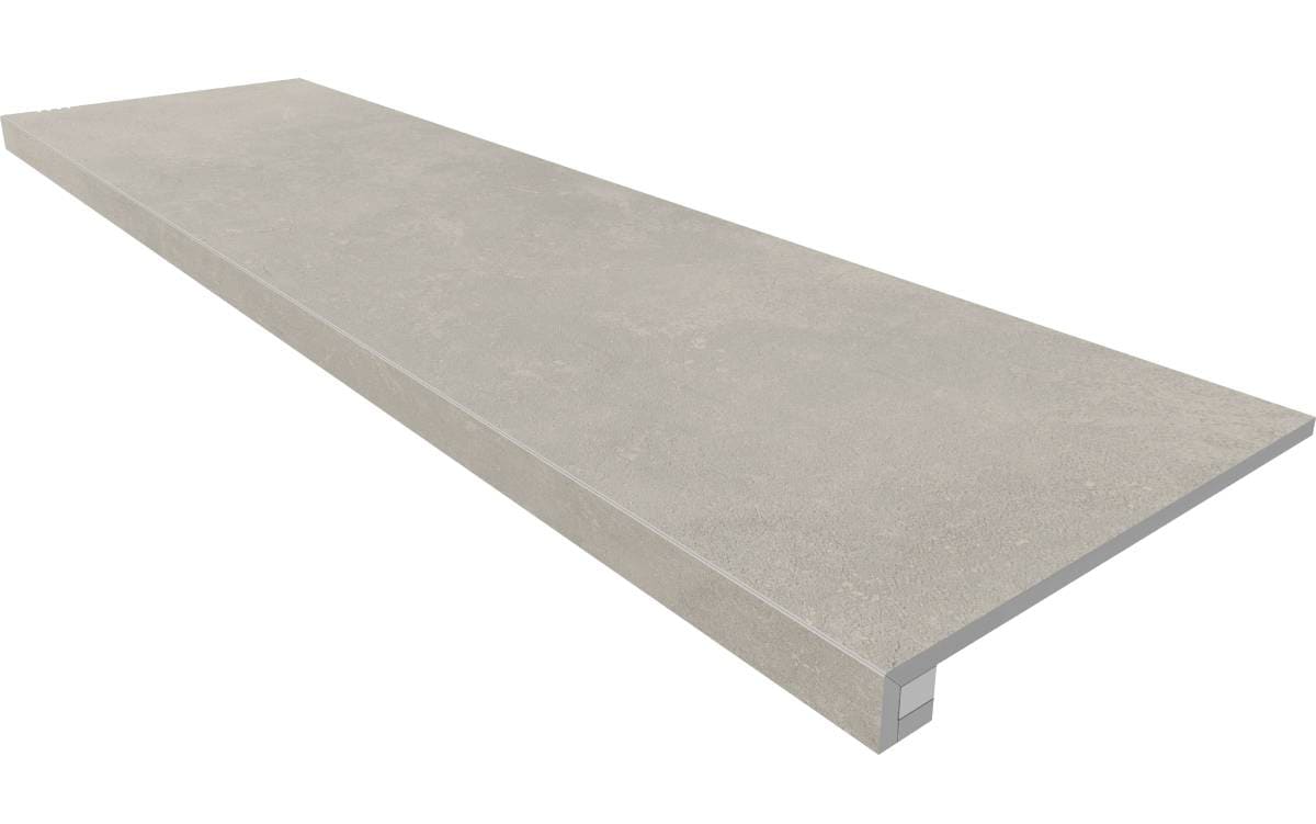 Ступень Magmas Grey 330x1200 (прямоугольный бортик) без насечек+подступенок 145x1200 неполир. MM02 фото