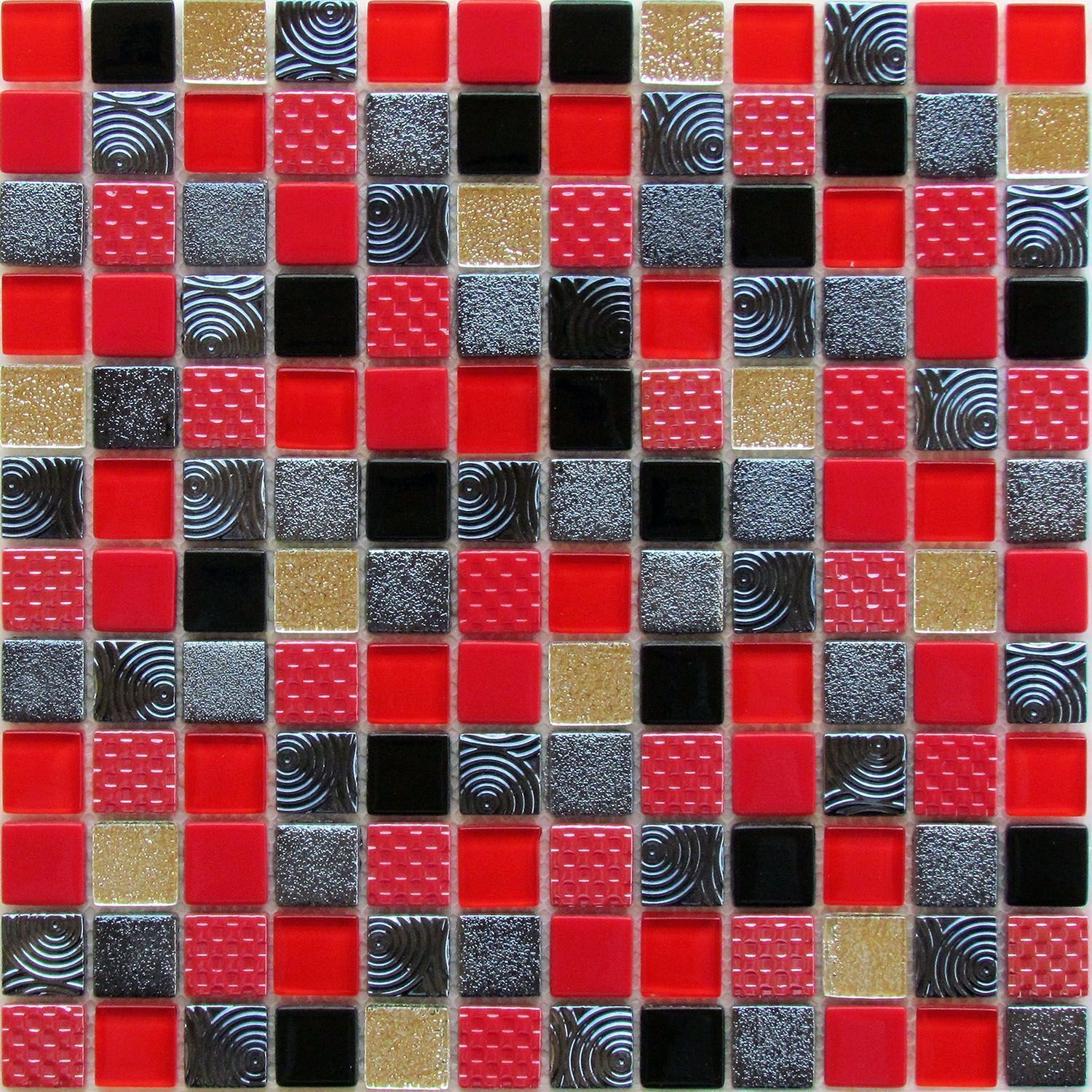 Мозаика Bonаparte Poker 300x300 красная фото