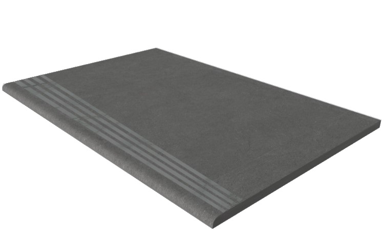 Ступень Terra Anthracite 300x1200 неполированная с насечками TE03 Ступень Terra Anthracite 300x1200 неполированная с насечками TE03 фото