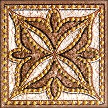 Декор напольный Корсика70x70 коричневый фото