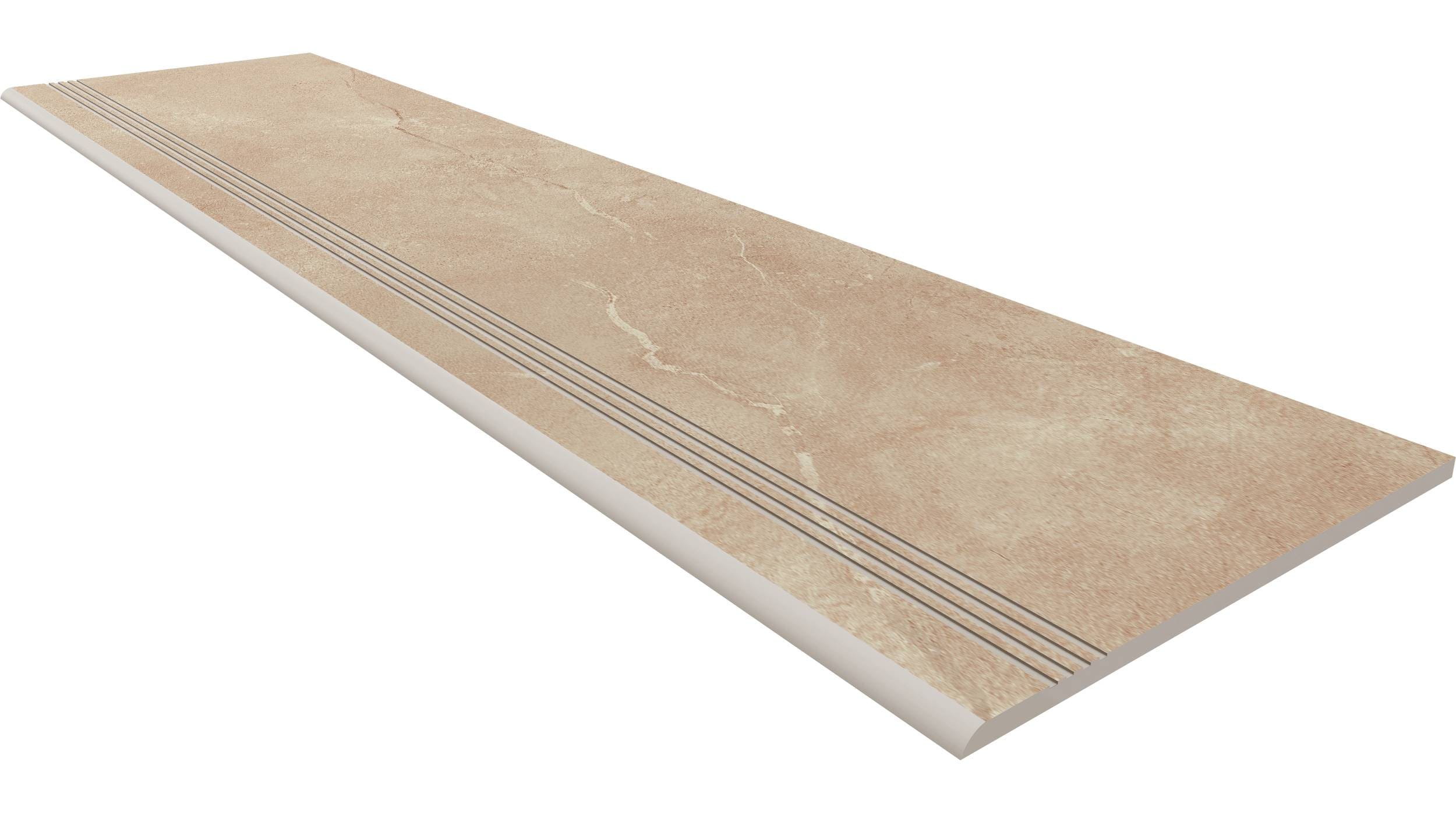 Ступень Magmas Beige 300x1200 неполированная с насечками MM01 Ступень Magmas Beige 300x1200 неполированная с насечками MM01 фото