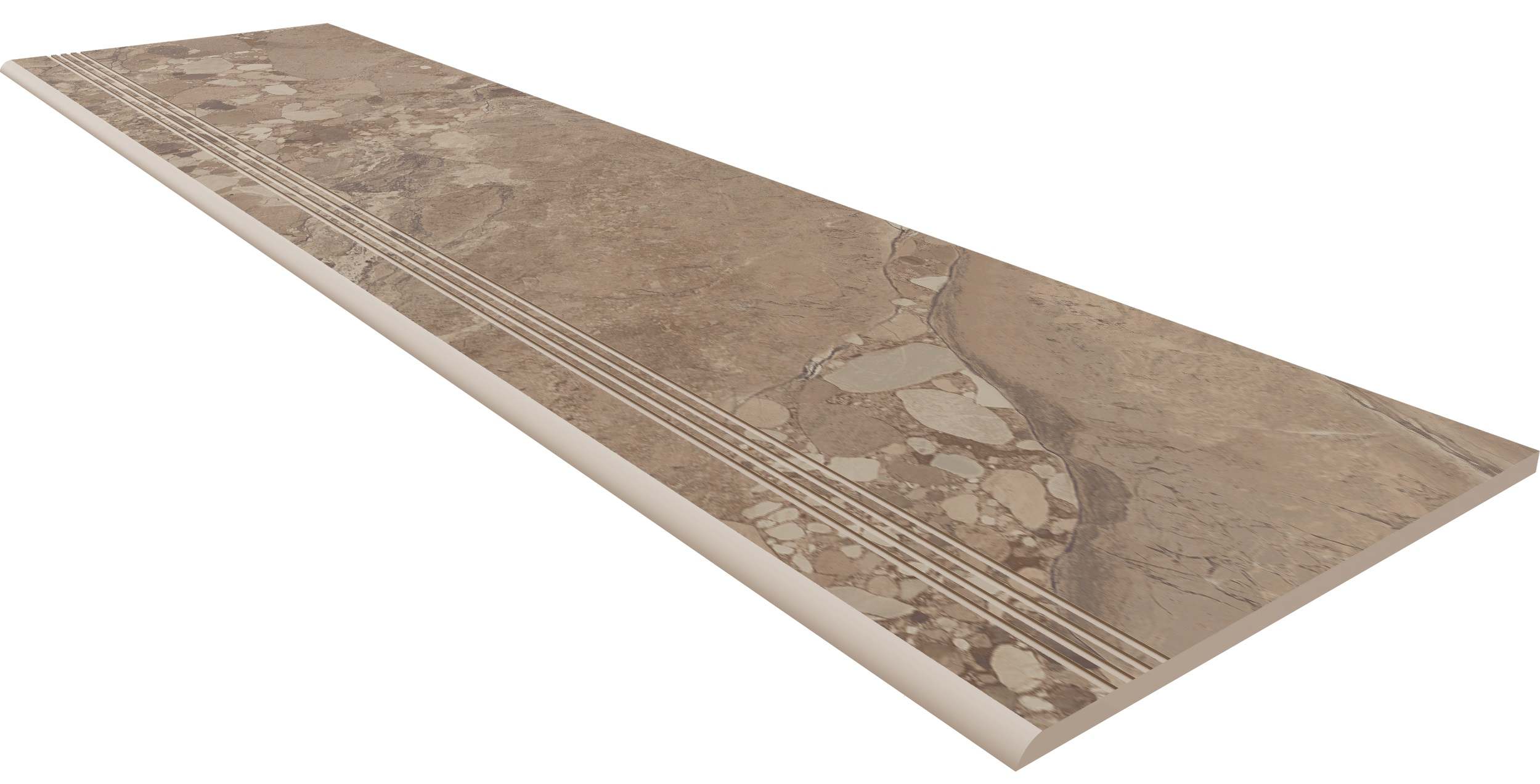 Ступень Oceanmist Brown 300x1200 неполированная с насечками OM03 Ступень Oceanmist Brown 300x1200 неполированная с насечками OM03 фото