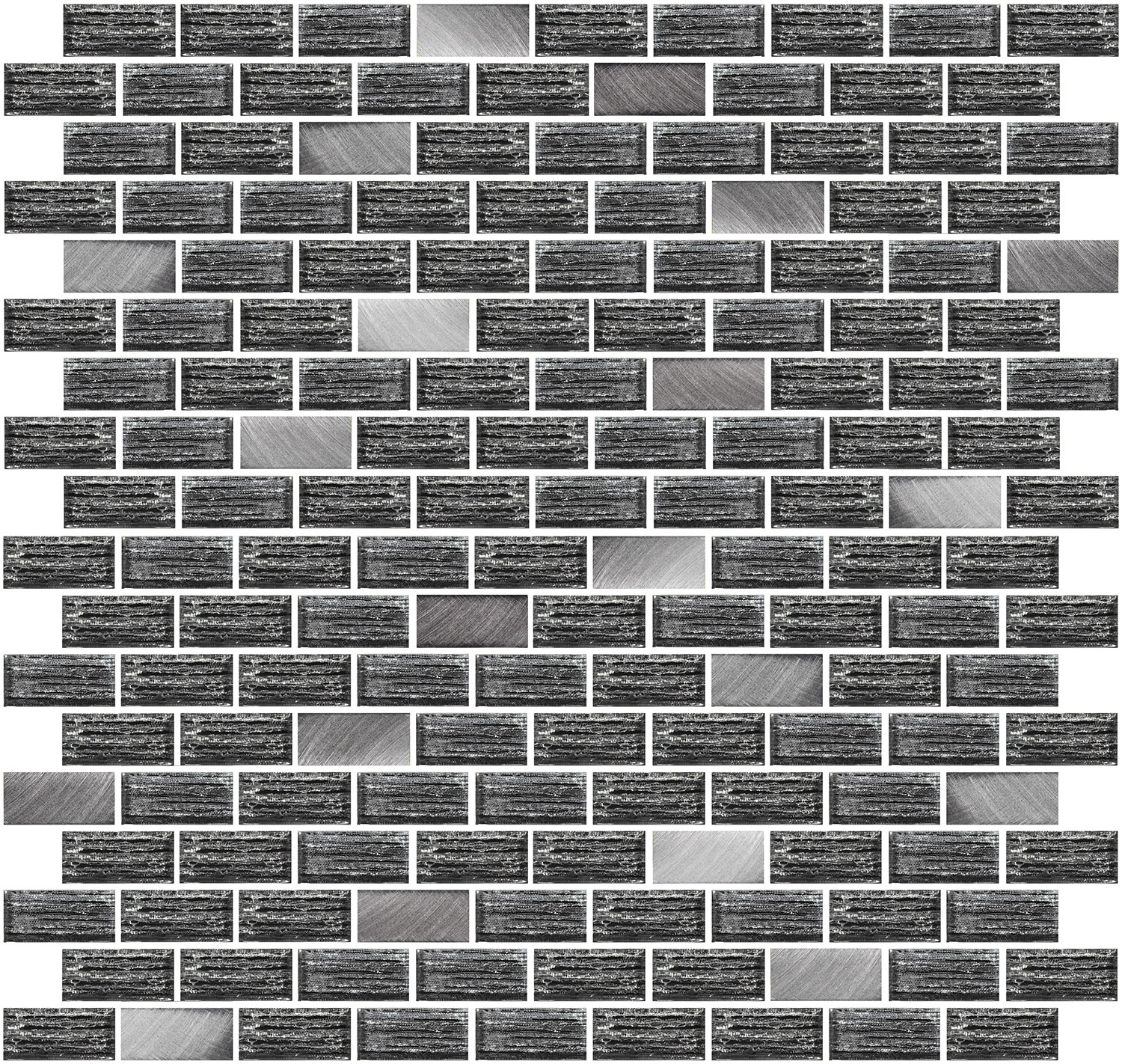 Мозаика Devore Gris 300x304 темно-серая фото