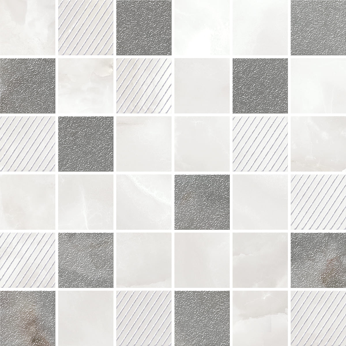 Мозаика Opale Grey Mosaic 300x300 серая фото