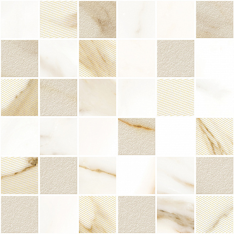 Мозаика Calacatta Royal Mosaica 300x300 бежевая фото