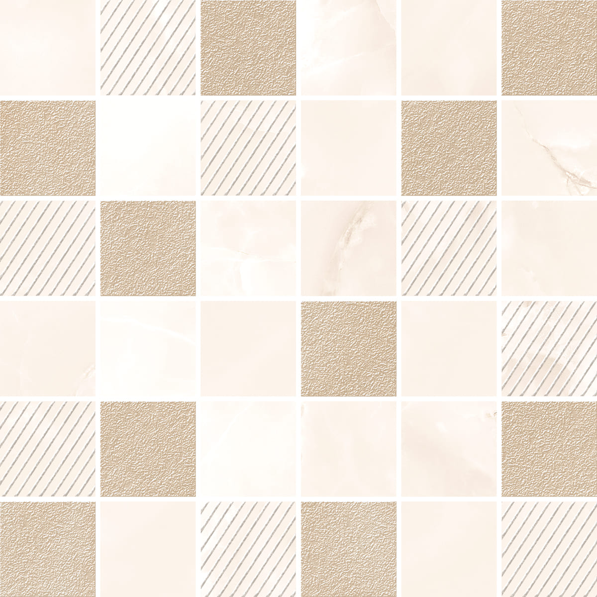 Мозаика Opale Beige Mosaic 300x300 бежевая фото