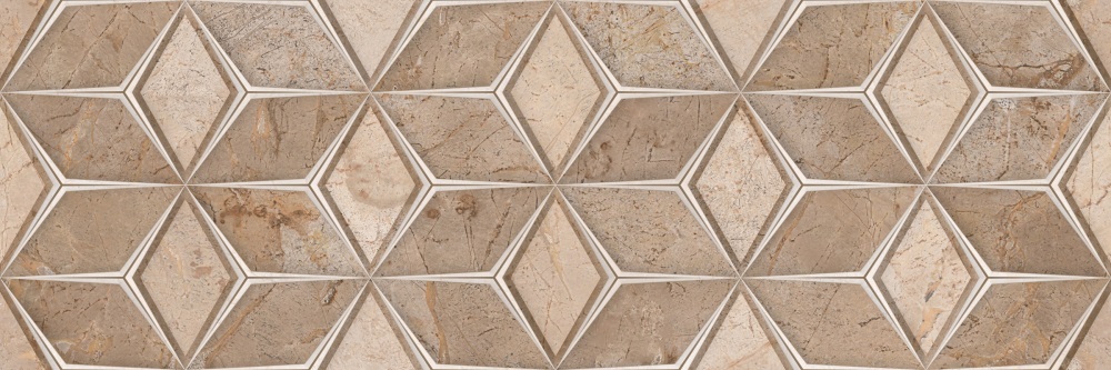 Плитка настенная Empressa Brown Decor 04 300x900 carving коричневая DC06-04 фото