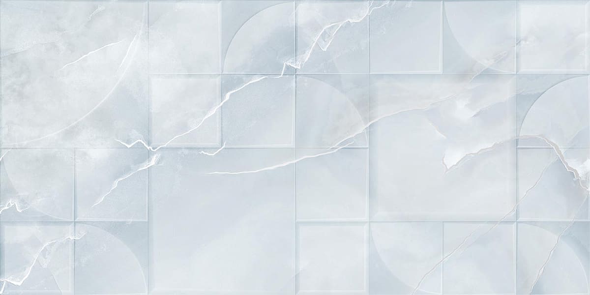 Плитка настенная Onice Blu Rel. 315x630 голубая фото