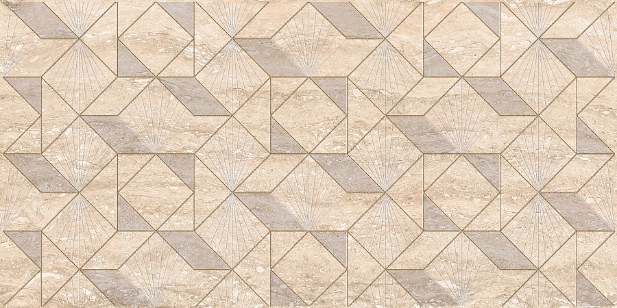 Декор настенный 315x630 Ascoli Beige Diamond бежевый фото