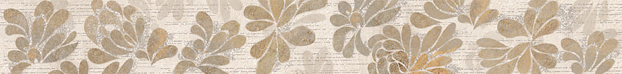 Бордюр настенный Stone Flower 75x630 бежевый фото