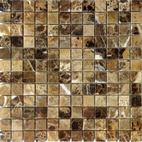 Мозаика Emperador Dark 298x298x4 (23x23) полированная коричневая фото