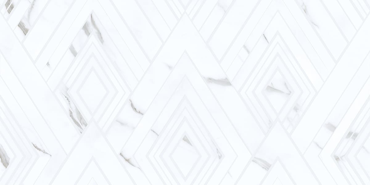 Плитка настенная Carrara Geometria 315x630 белая фото