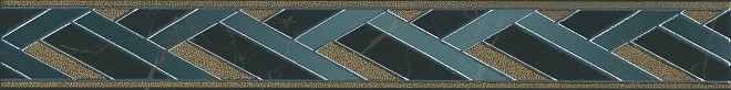 Бордюр настенный Алькала 63x500 черный MLD\B99\7200 фото