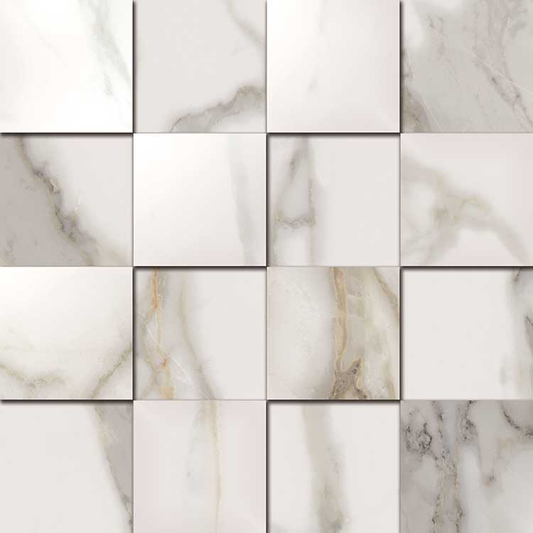 Мозаика Charme Evo (Шарм Эво) Калакатта 3D 300x300 белый фото
