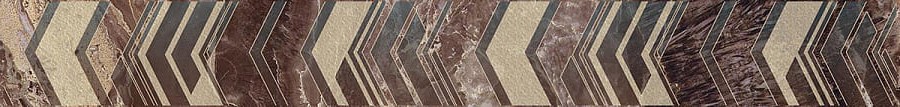 Бордюр настенный Atlas Dark 75x630 коричневый фото